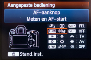 Han Balk Back Button Focus Canon EOS 5D Mark III Menu